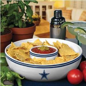    Cowboys Memory Company Chip & Dip Bowl Set: Sports & Outdoors