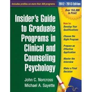   Programs in Clinical Psychology) [Paperback] John C. Norcross Phd