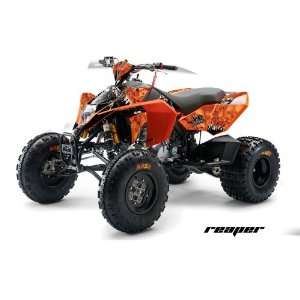 AMR Racing KTM 450, 525 and 505 ATV Quad, Graphic Kit   Reaper Orange
