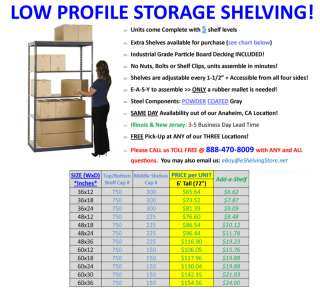 Garage Storage Shelving   Commercial Grade Double/Single Rivet Beam 
