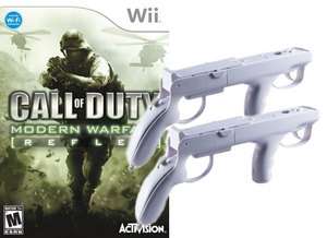 Call of Duty Modern Warfare BUNDLE +2x Machine Guns Wii  