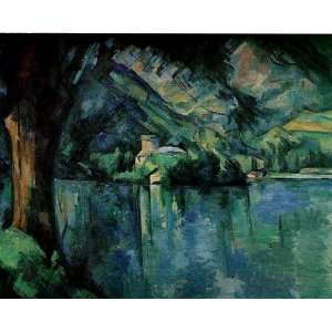   Made Oil Reproduction   Paul Cezanne   32 x 26 inches   Lake Annecy