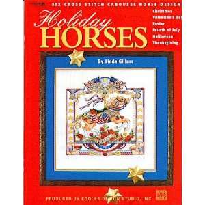  Holiday Horses   Cross Stitch Pattern Arts, Crafts 