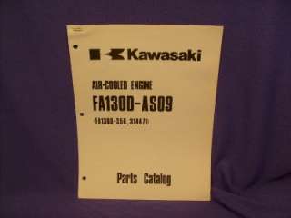 KAWASAKI FA130D AS09 PARTS LIST 4 CYCLE GAS ENGINE  