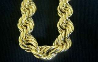 Fat Heavy Gold Rope Chain HUGE 36 30MM RUN DMC LIL JON  