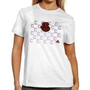   Cornell Big Red Ladies White Inside The Lines T shirt: Sports