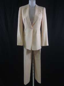 GIORGIO ARMANI Peach Pants Suit Blazer Jacket Sz 40  