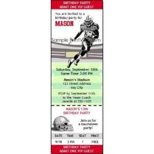  Ohio State Buckeyes Colored Football Ticket Invitation 2 