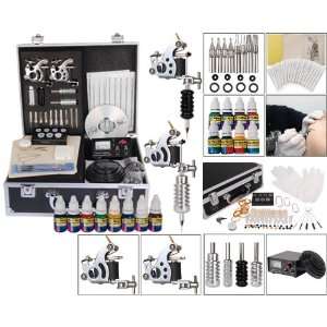  Silver Swan 2 Guns Tattoo Machine Kit: Health & Personal 