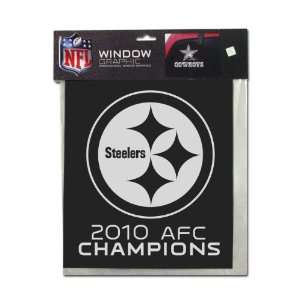   Steelers 2010 AFC Champion Large Window Graphic