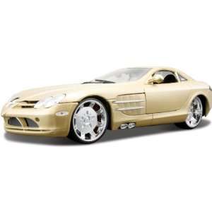  Mercedes SLR Gold 1:18 Custom Diecast Model Car: Toys 