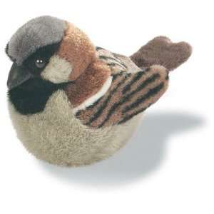 New Wild Republic House Sparrow Plush Squeeze Bird Sounds Off The Real 
