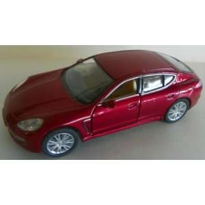   40 Scale Diecast Porsche Panamera S in Color Red: Toys & Games