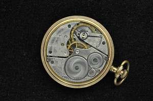 VINTAGE 16S ELGIN OPEN FACE POCKETWATCH KEEPING TIME  