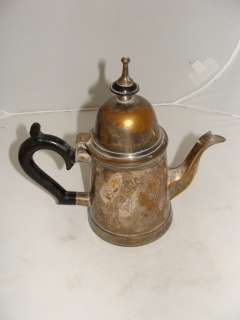 badly tarnished see photo the coffee pot measures 8 inches tall and 6 