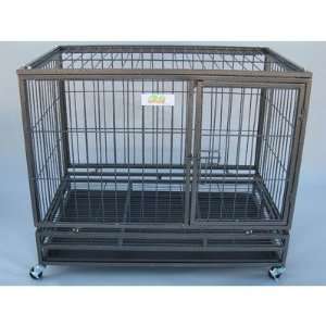   44 Heavy Duty Matal Dog Pet Bird Crate Cage Kennel: Pet Supplies
