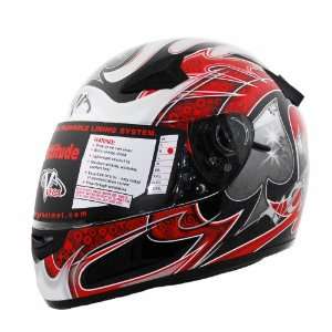   : Vega Attitude Red Aces Graphic X Small Full Face Helmet: Automotive