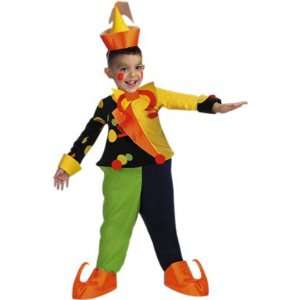  Childs Kooky Clown Halloween Costume (Size:Small 4 6 