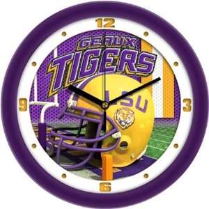   State LSU Tigers NCAA Football Helmet Wall Clock