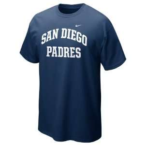  San Diego Padres Navy Nike 2012 Arch T Shirt Sports 