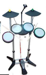   4in1 Wireless Rockband Drum USB Set For Wii PS3 XBOX 360 Rock Band 1 2