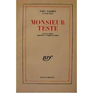  Monsieur Teste Paul Valery Books