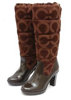 NEW COACH ~LORYN SIGNATURE QUILTED BOOT ~BROWN 5.5 B  