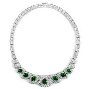  Addisons Fancy Necklace   Fake Emerald Jewelry