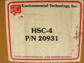 ENVIRONMENTAL TECHNOLOGY HSC4 DEICING CONTROL ETI 20931  