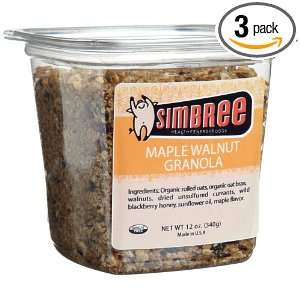 Simbree Maple Walnut Granola, 12 Ounce Grocery & Gourmet Food