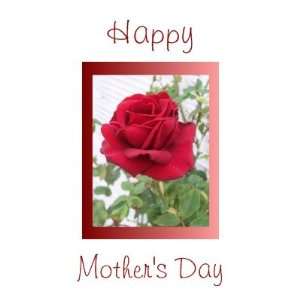  Mothers Day Card Red Rose