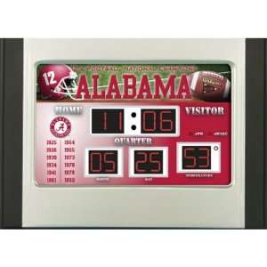  Alabama Scoreboard Alarm Clock: Sports & Outdoors