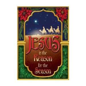    Jesus is the Reason for the Season House Flag Patio, Lawn & Garden