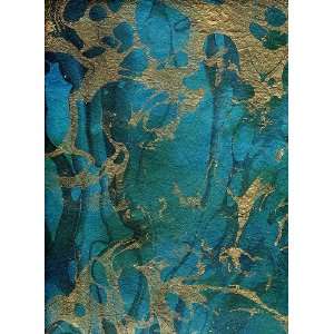  Thai Marbled Paper  Tidal Wave 24x36 Inch Sheet Arts 