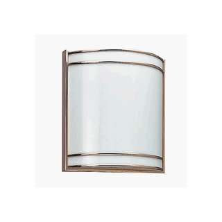 Sea Gull 4925 02 Sconce Polished Brass/White Diffuser Width: 11 3/16 