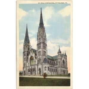   Postcard St. Pauls Cathedral Pittsburgh Pennsylvania 