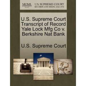   Co v. Berkshire Nat Bank (9781244970946): U.S. Supreme Court: Books