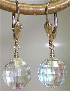   Crystal AB 14K Gold Filled Earrings Made With Swarovski Elements