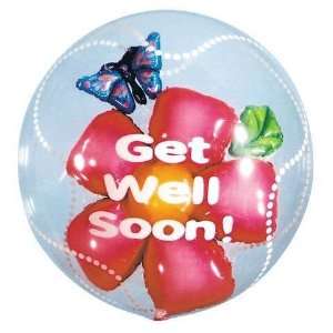  Get Well Balloons   24 Get Well Flower Bubble Health 