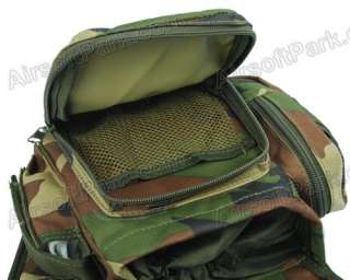 Tactical Utility Shoulder Pack Bag Pouch   Woodland  