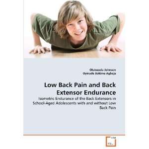  Endurance Isometric Endurance of the Back Extensors in School 