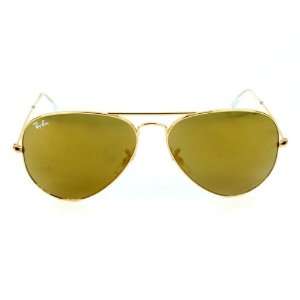  Ray Ban RB3025 W3276 Gold Crystal/Gold Mirror 58mm Aviator 
