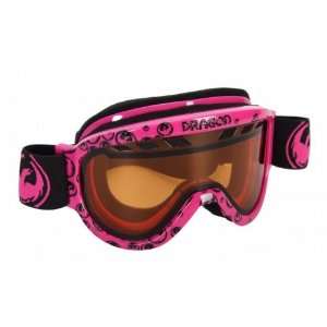 D1.XT Womens Snow Goggles   Pink Icon Logo / Amber:  Sports 