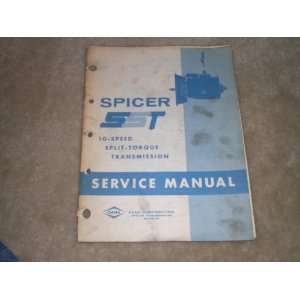   10 speed Split torque Transmission Service Manual dana corp. Books