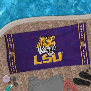  LSU Tigers Fiber Reactive Pool/Beach/Bath Towel (Team 