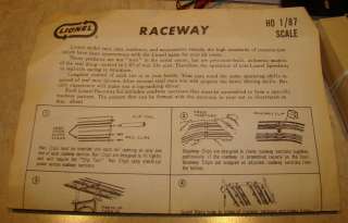 Vintage Slot Cars Neat Early 1960s H O Lionel Slot Car Race Set  
