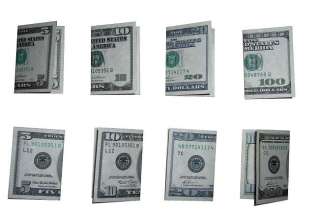 Lot of 8 $5 $10 $20 & $100 Bill Fake Money Prank Bills  