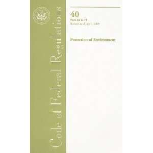 Code of Federal Regulations, Title 40, Protection of Environment, Pt 