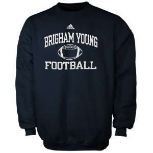   Young Cougars Navy Blue Collegiate Crew Sweatshirt