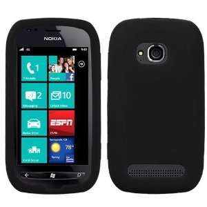   Silicone Case for Nokia Lumia 710   Black: Cell Phones & Accessories